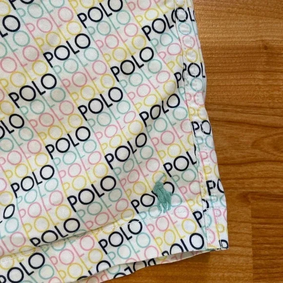 Men’s Polo Ralph Lauren Summer Printed Logo Shorts Size L - Picture 6 of 9